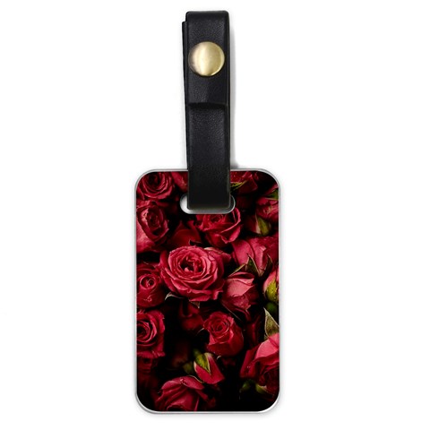 Floral Buds Of Roses Beautiful Flowers Luggage Tag (one side) from ArtsNow.com Front