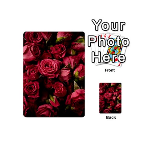 Floral Buds Of Roses Beautiful Flowers Playing Cards 54 Designs (Mini) from ArtsNow.com Back