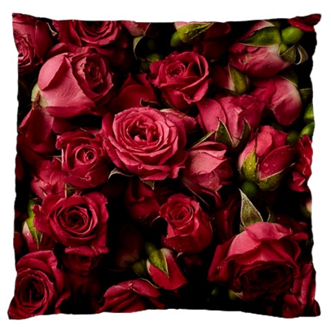 Floral Buds Of Roses Beautiful Flowers Large Cushion Case (One Side) from ArtsNow.com Front