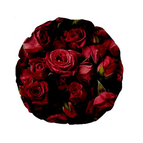 Floral Buds Of Roses Beautiful Flowers Standard 15  Premium Round Cushions from ArtsNow.com Front