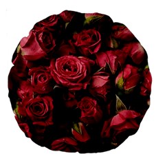 Floral Buds Of Roses Beautiful Flowers Large 18  Premium Round Cushions from ArtsNow.com Front