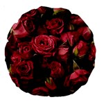 Floral Buds Of Roses Beautiful Flowers Large 18  Premium Round Cushions