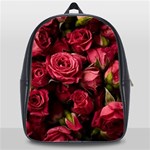 Floral Buds Of Roses Beautiful Flowers School Bag (XL)