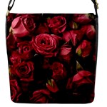 Floral Buds Of Roses Beautiful Flowers Flap Closure Messenger Bag (S)