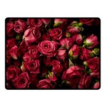 Floral Buds Of Roses Beautiful Flowers Two Sides Fleece Blanket (Small)