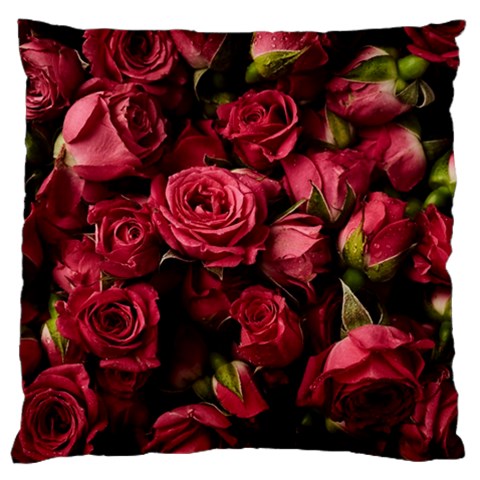 Floral Buds Of Roses Beautiful Flowers Standard Premium Plush Fleece Cushion Case (One Side) from ArtsNow.com Front