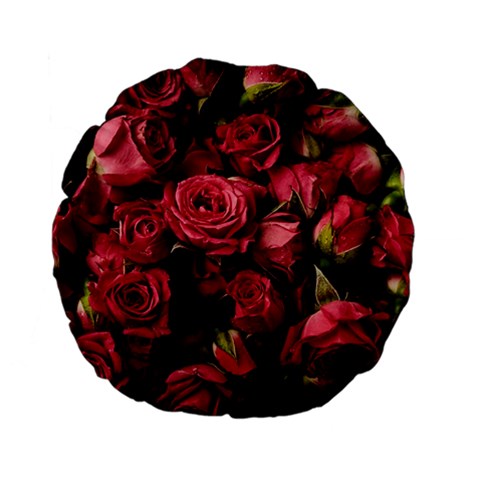 Floral Buds Of Roses Beautiful Flowers Standard 15  Premium Flano Round Cushions from ArtsNow.com Front