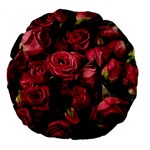 Floral Buds Of Roses Beautiful Flowers Large 18  Premium Flano Round Cushions