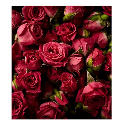 Floral Buds Of Roses Beautiful Flowers Duvet Cover Double Side (King Size) from ArtsNow.com Front