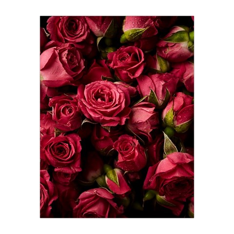 Floral Buds Of Roses Beautiful Flowers Medium Tapestry from ArtsNow.com Front