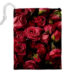 Floral Buds Of Roses Beautiful Flowers Drawstring Pouch (4XL) from ArtsNow.com Back