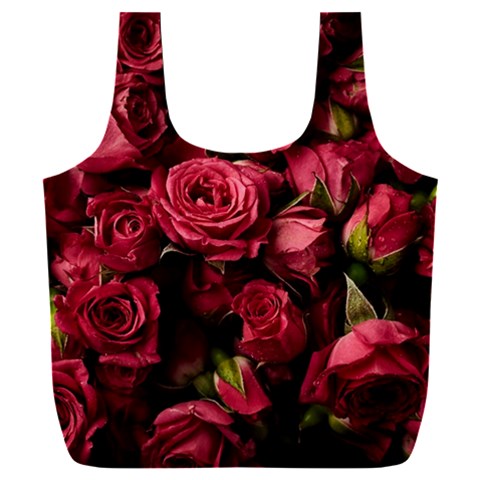 Floral Buds Of Roses Beautiful Flowers Full Print Recycle Bag (XXL) from ArtsNow.com Front