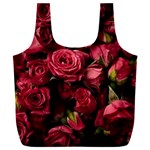 Floral Buds Of Roses Beautiful Flowers Full Print Recycle Bag (XXL)