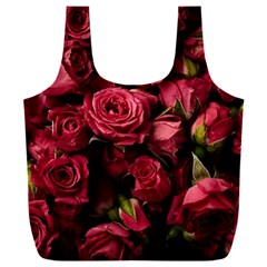 Floral Buds Of Roses Beautiful Flowers Full Print Recycle Bag (XXXL) from ArtsNow.com Front