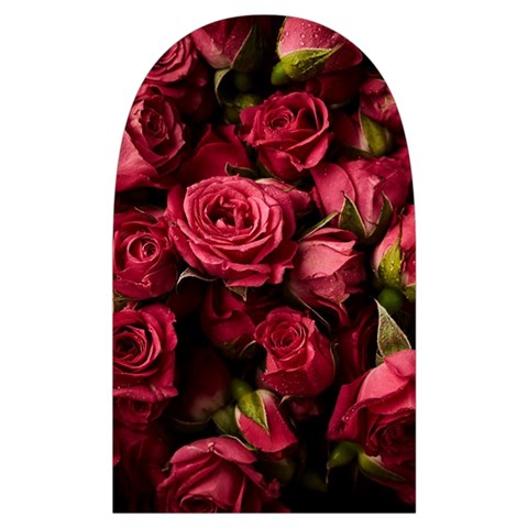 Floral Buds Of Roses Beautiful Flowers Microwave Oven Glove from ArtsNow.com Back