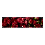 Floral Buds Of Roses Beautiful Flowers Banner and Sign 4  x 1 