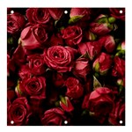 Floral Buds Of Roses Beautiful Flowers Banner and Sign 4  x 4 