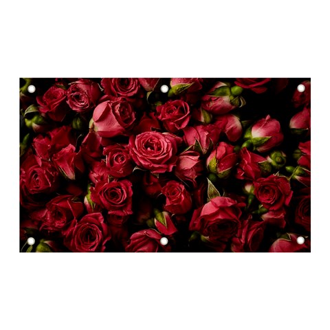 Floral Buds Of Roses Beautiful Flowers Banner and Sign 5  x 3  from ArtsNow.com Front