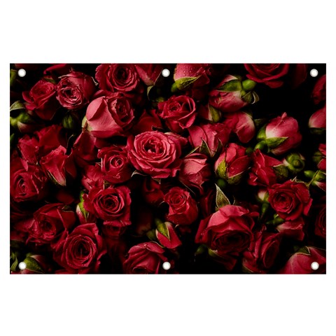 Floral Buds Of Roses Beautiful Flowers Banner and Sign 6  x 4  from ArtsNow.com Front