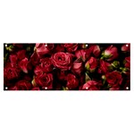 Floral Buds Of Roses Beautiful Flowers Banner and Sign 8  x 3 