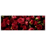 Floral Buds Of Roses Beautiful Flowers Banner and Sign 12  x 4 