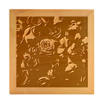 Floral Buds Of Roses Beautiful Flowers Wood Photo Frame Cube