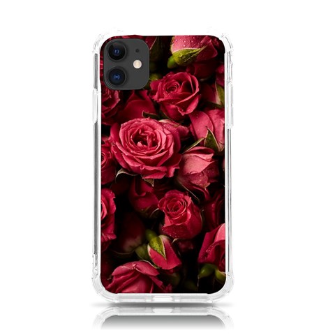 Floral Buds Of Roses Beautiful Flowers iPhone 11 TPU UV Print Case from ArtsNow.com Front