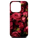 Floral Buds Of Roses Beautiful Flowers iPhone 14 Pro Black UV Print PC Hardshell Case