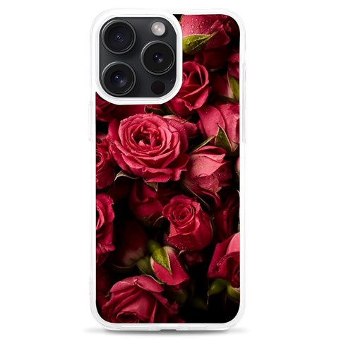 Floral Buds Of Roses Beautiful Flowers iPhone 15 Pro Max TPU UV Print Case from ArtsNow.com Front