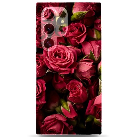 Floral Buds Of Roses Beautiful Flowers Samsung Galaxy S24 Ultra 6.9 Inch Black TPU UV Case from ArtsNow.com Front