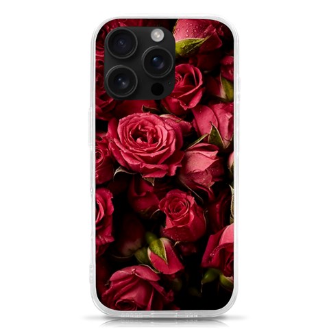 Floral Buds Of Roses Beautiful Flowers iPhone 16 Pro TPU UV Print Case from ArtsNow.com Front