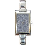 Blue Ornament Complex Mosaic Print Pattern Rectangle Italian Charm Watch