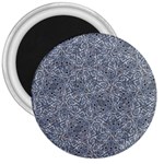 Blue Ornament Complex Mosaic Print Pattern 3  Magnets