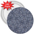 Blue Ornament Complex Mosaic Print Pattern 3  Buttons (100 pack) 