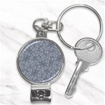 Blue Ornament Complex Mosaic Print Pattern Nail Clippers Key Chain