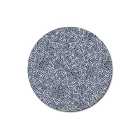 Blue Ornament Complex Mosaic Print Pattern Magnet 3  (Round) from ArtsNow.com Front