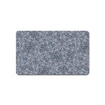 Blue Ornament Complex Mosaic Print Pattern Magnet (Name Card)