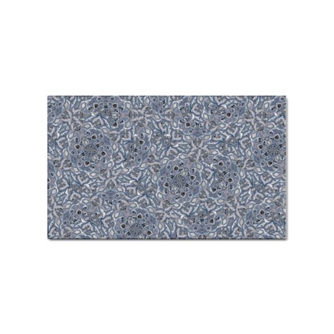 Blue Ornament Complex Mosaic Print Pattern Sticker Rectangular (100 pack) from ArtsNow.com Front