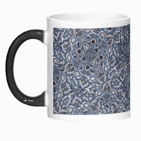 Blue Ornament Complex Mosaic Print Pattern Morph Mug from ArtsNow.com Left