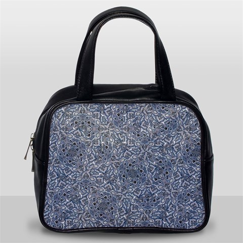 Blue Ornament Complex Mosaic Print Pattern Classic Handbag (Two Sides) from ArtsNow.com Back