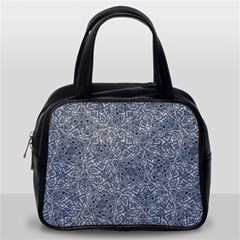 Blue Ornament Complex Mosaic Print Pattern Classic Handbag (Two Sides) from ArtsNow.com Back