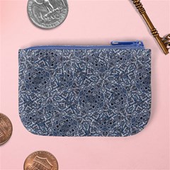 Blue Ornament Complex Mosaic Print Pattern Mini Coin Purse from ArtsNow.com Back