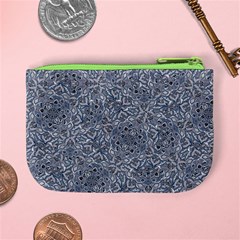 Blue Ornament Complex Mosaic Print Pattern Mini Coin Purse from ArtsNow.com Back