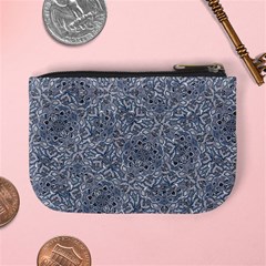 Blue Ornament Complex Mosaic Print Pattern Mini Coin Purse from ArtsNow.com Back