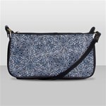 Blue Ornament Complex Mosaic Print Pattern Leather Shoulder Clutch Bag