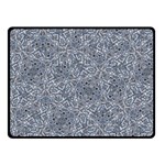 Blue Ornament Complex Mosaic Print Pattern Two Sides Fleece Blanket (Small)