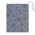 Blue Ornament Complex Mosaic Print Pattern Drawstring Pouch (5XL)