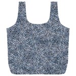 Blue Ornament Complex Mosaic Print Pattern Full Print Recycle Bag (XXL)