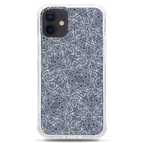 Blue Ornament Complex Mosaic Print Pattern iPhone 12 mini TPU UV Print Case	 from ArtsNow.com Front