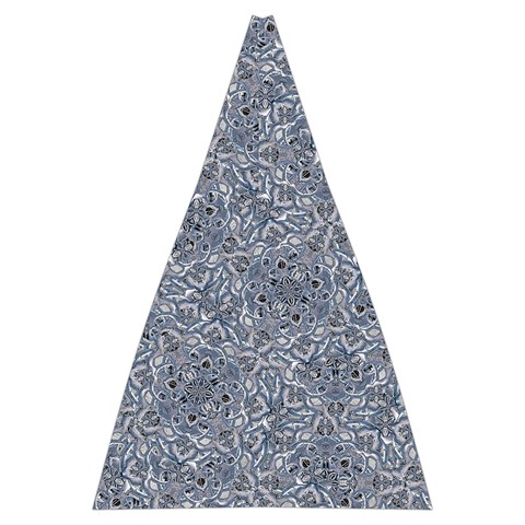 Blue Ornament Complex Mosaic Print Pattern Automatic Folding Umbrella with Case (Large) from ArtsNow.com 13.71 x19.92  Umbrella - 2